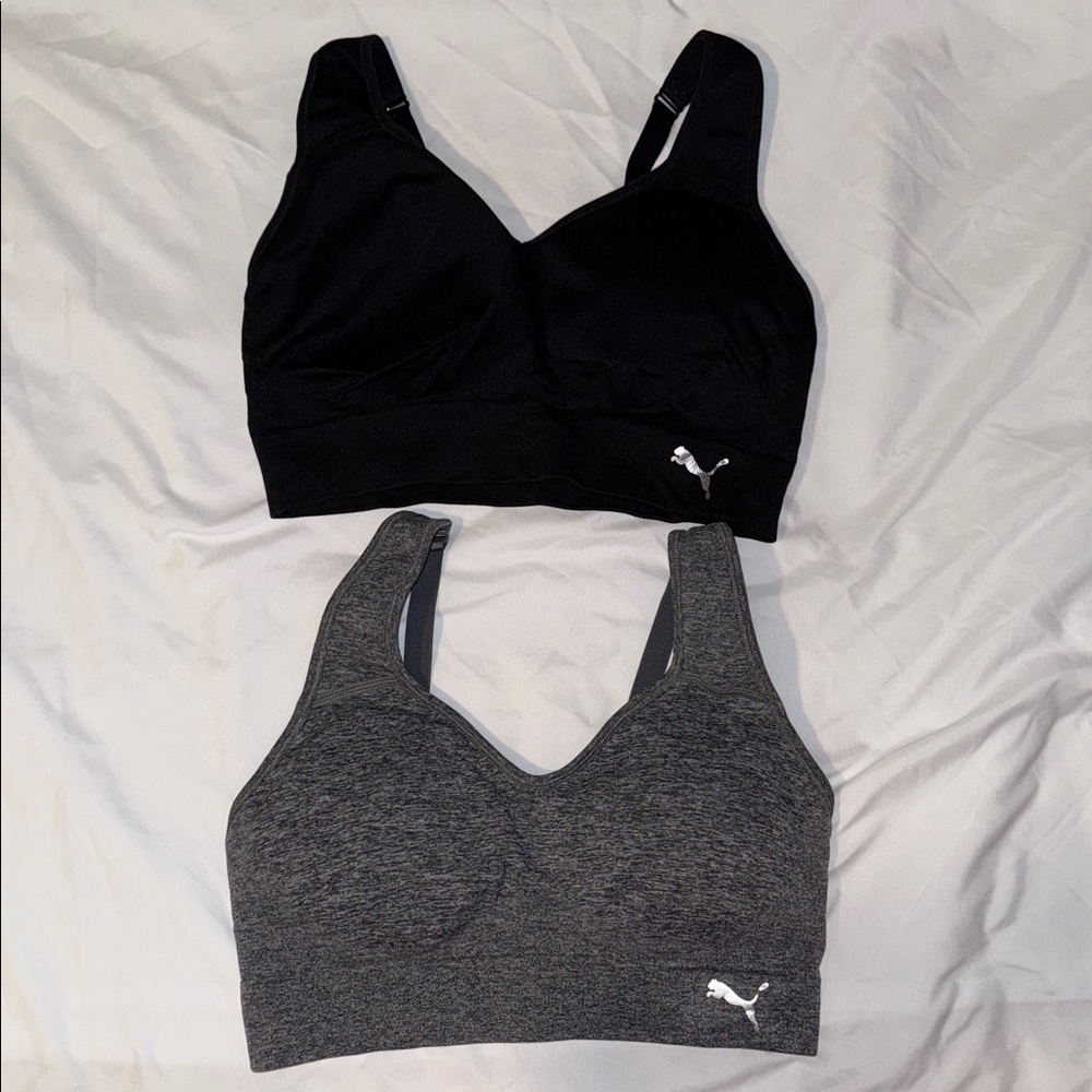 NWOT Puma Women's Black & Gray Sports Bras